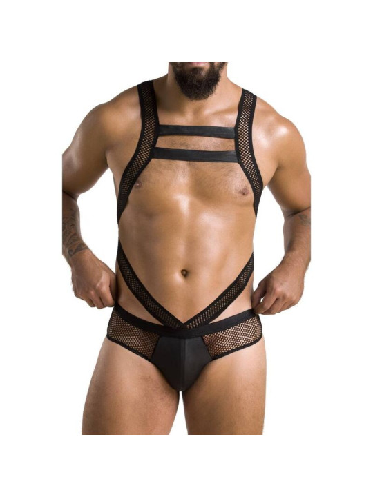 LENCERÍA BODY VICTOR NEGRO S/M OEKO-TEX DE LA MARCA PASSION MEN