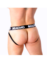 JOCK FETISH CUERO ELASTICO GRIS BEIGE S DE LA MARCA MACHO UNDERWEAR
