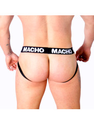 JOCK FETISH CUERO ELASTICO GRIS BEIGE S DE LA MARCA MACHO UNDERWEAR