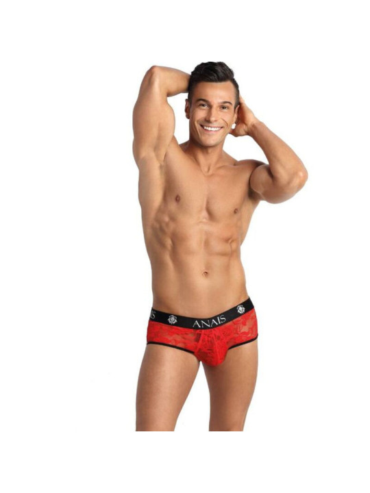 BRAVE JOCK BIKINI S ENCAJE ROJO FLORAL DE LA MARCA ANAIS MEN JOCK