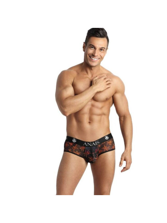 BIKINI HOMBRE TUL NEGRO ESTAMPADO COLORIDO ANAIS DE LA MARCA ANAIS MEN JOCK