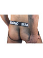 SUSPENSORIO SEMITRANSPARENTE NEGRO ELASTICO MX25NN DE LA MARCA MACHO UNDERWEAR