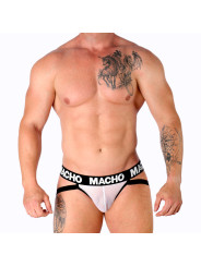 SUSPENSORIO REJILLA BLANCO ELASTICO MX26X1 DE LA MARCA MACHO UNDERWEAR