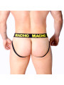 JOCKSTRAP AMARILLO LYCRA TRASERO AL AIRE MX25A DE LA MARCA MACHO UNDERWEAR