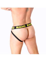 JOCKSTRAP AMARILLO LYCRA TRASERO AL AIRE MX25A DE LA MARCA MACHO UNDERWEAR