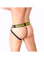JOCKSTRAP AMARILLO LYCRA TRASERO AL AIRE MX25A DE LA MARCA MACHO UNDERWEAR