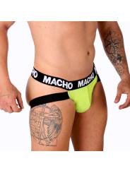 JOCKSTRAP MX28F VERDE FLUOR SOPORTE ANATÓMICO DE LA MARCA MACHO UNDERWEAR