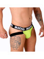 JOCKSTRAP MX28F VERDE FLUOR SOPORTE ANATÓMICO DE LA MARCA MACHO UNDERWEAR