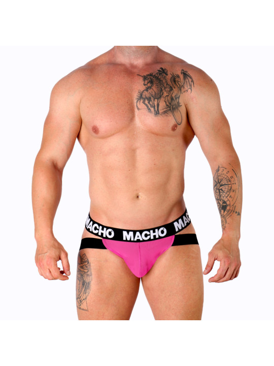 JOCKSTRAP MX28F VERDE FLUOR SOPORTE ANATÓMICO DE LA MARCA MACHO UNDERWEAR