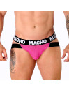 JOCKSTRAP MX28F VERDE FLUOR SOPORTE ANATÓMICO DE LA MARCA MACHO UNDERWEAR