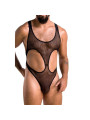 LENCERÍA BODY LEON NEGRO S/M - OEKO-TEX DE LA MARCA PASSION MEN