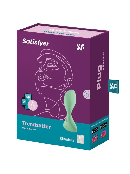 SATISFYER TRENDSETTER PLUG VIBRADOR ANAL APP CONTROL DE LA MARCA SATISFYER CONNECT