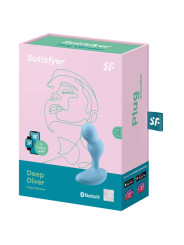 SATISFYER DEEP DIVER VIBRADOR ANAL APP CONTROL GRIS DE LA MARCA SATISFYER CONNECT