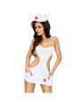 DISFRAZ ENFERMERA SEXY AKKE SET L/XL CON TANGA Y GORRO DE LA MARCA PASSION WOMAN SETS