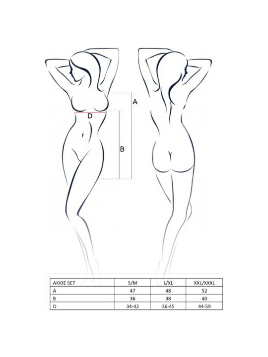 DISFRAZ ENFERMERA SEXY AKKE SET L/XL CON TANGA Y GORRO DE LA MARCA PASSION WOMAN SETS