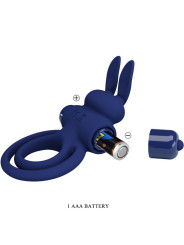 ANILLO VIBRADOR RABBIT AZUL PRETTY LOVE DAREY DE LA MARCA PRETTY LOVE MALE
