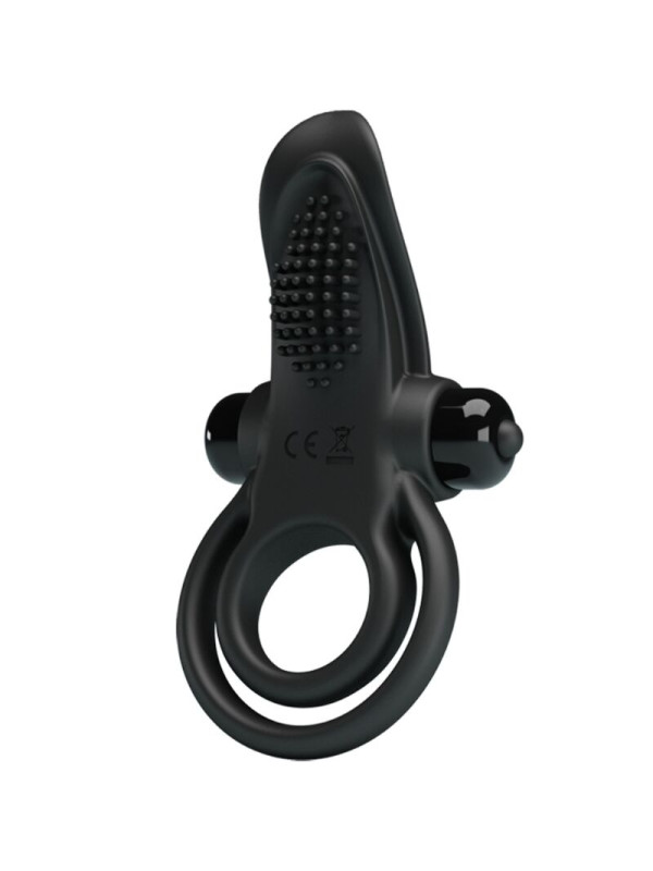 ANILLO VIBRADOR DOBLE 10 MODOS NEGRO PRETTY LOVE DE LA MARCA PRETTY LOVE