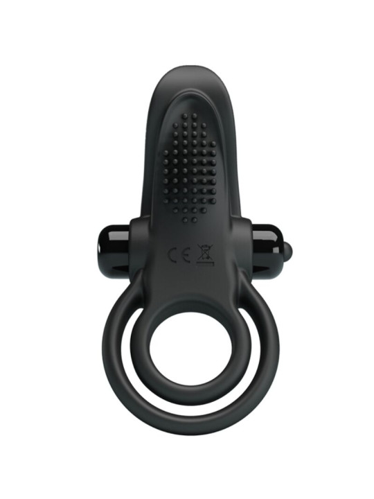 ANILLO VIBRADOR DOBLE 10 MODOS NEGRO PRETTY LOVE DE LA MARCA PRETTY LOVE