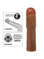 FUNDA PARA PENE KYLIAN CON EXTENSIÓN 7.6 CM MULATO DE LA MARCA PRETTY LOVE