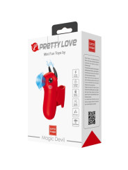 ESTIMULADOR RECARGABLE MINI FUN TOYS SILICONA 10 FUNCIONES DE LA MARCA PRETTY LOVE SMART