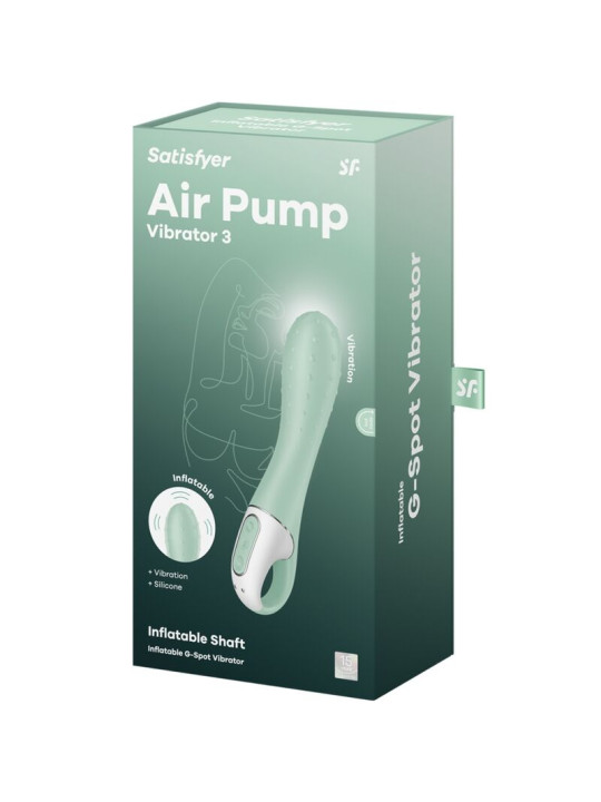 SATISFYER AIR PUMP VIBRADOR HINCHABLE PUNTO G MENTA DE LA MARCA SATISFYER VIBRATOR