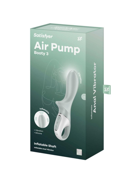 SATISFYER AIR PUMP BOOTY 3 VIBRADOR ANAL INFLABLE SILICONA DE LA MARCA SATISFYER VIBRATOR