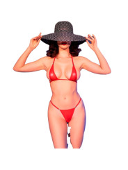 BIKINI MICRO TUL BRILLANTE CON JOYAS - CHILIROSE ROJO S/M DE LA MARCA CHILIROSE SUMMER