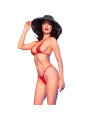 BIKINI MICRO TUL BRILLANTE CON JOYAS - CHILIROSE ROJO S/M DE LA MARCA CHILIROSE SUMMER