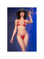 BIKINI MICRO TUL BRILLANTE CON JOYAS - CHILIROSE ROJO S/M DE LA MARCA CHILIROSE SUMMER