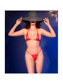 BIKINI MICRO TUL BRILLANTE CON JOYAS - CHILIROSE ROJO S/M DE LA MARCA CHILIROSE SUMMER