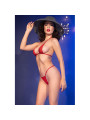 BIKINI MICRO TUL BRILLANTE CON JOYAS - CHILIROSE ROJO S/M DE LA MARCA CHILIROSE SUMMER