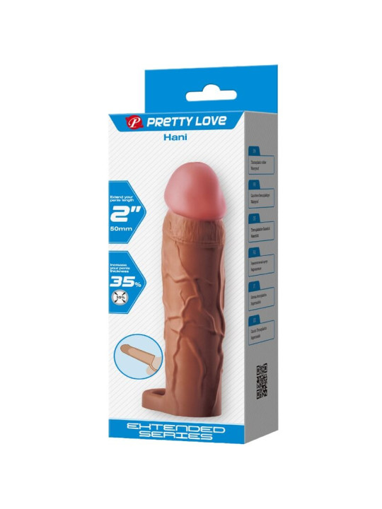 FUNDA PARA PENE HANI CON EXTENSIÓN 5 CM - PRETTY LOVE DE LA MARCA PRETTY LOVE