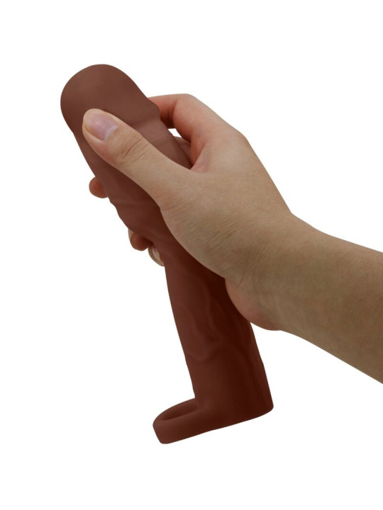 EXTENSOR DE PENE REALISTA PRETTY LOVE 7.6 CM MULATO DE LA MARCA PRETTY LOVE