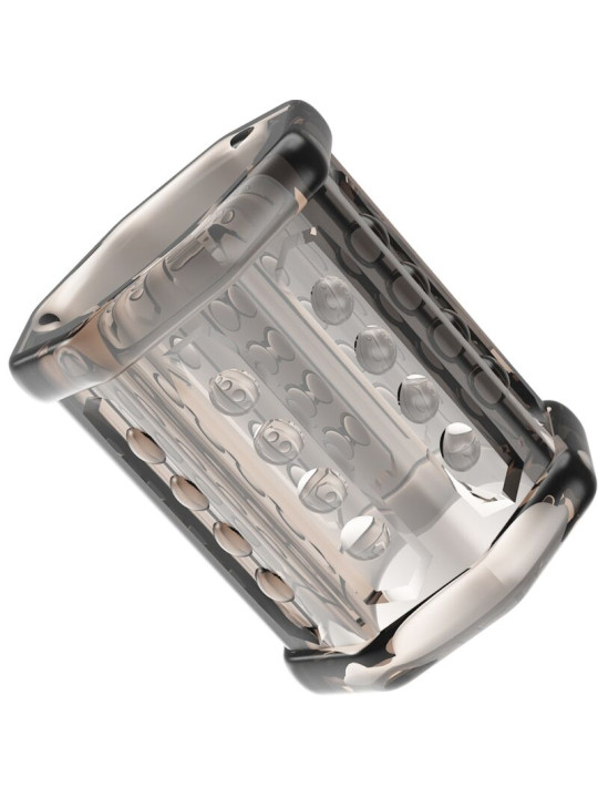 FUNDA PARA PENE TRANSPARENTE CON TEXTURA Y NÓDULOS DE LA MARCA PRETTY LOVE