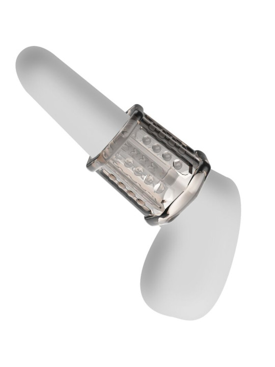 FUNDA PARA PENE TRANSPARENTE CON TEXTURA Y NÓDULOS DE LA MARCA PRETTY LOVE