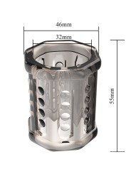 FUNDA PARA PENE TRANSPARENTE CON TEXTURA Y NÓDULOS DE LA MARCA PRETTY LOVE