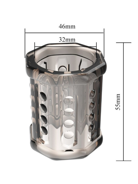 FUNDA PARA PENE TRANSPARENTE CON TEXTURA Y NÓDULOS DE LA MARCA PRETTY LOVE