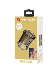 FUNDA PARA PENE TRANSPARENTE CON TEXTURA Y NÓDULOS DE LA MARCA PRETTY LOVE