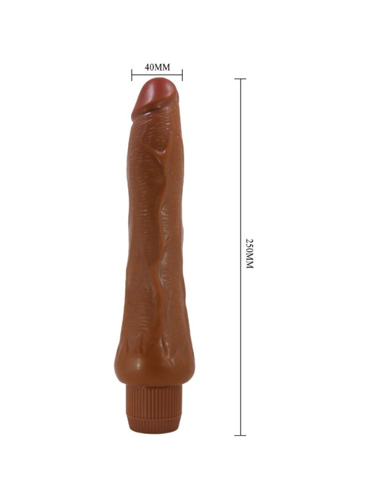 VIBRADOR REALÍSTICO DRYAD 25 CM MULATO CON VIBRACIÓN DE LA MARCA BAILE