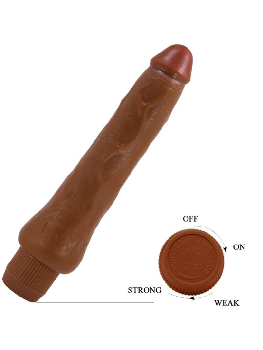 VIBRADOR REALÍSTICO DRYAD 25 CM MULATO CON VIBRACIÓN DE LA MARCA BAILE