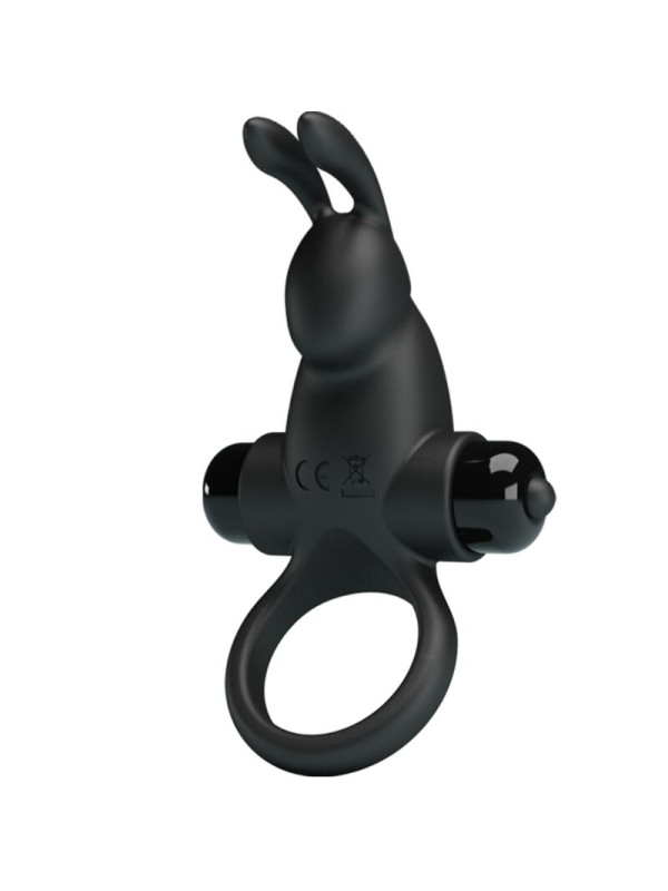 ANILLO VIBRADOR RABBIT CLÍTORIS 10 MODOS NEGRO PRETTY LOVE DE LA MARCA PRETTY LOVE