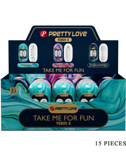 MASTURBADOR MASCULINO VENUS X SILICONA BLANCO PRETTY LOVE DE LA MARCA PRETTY LOVE