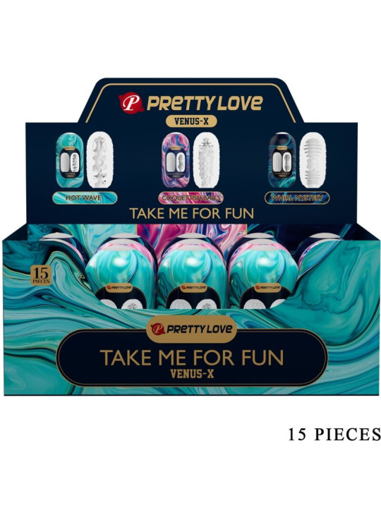 MASTURBADOR MASCULINO VENUS X SILICONA BLANCO PRETTY LOVE DE LA MARCA PRETTY LOVE