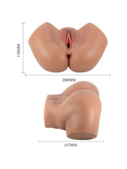 VIBRADOR REALISTA DOBLE ENTRADA CRAZY BULL HAILEY DE LA MARCA CRAZY BULL