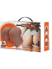 VIBRADOR REALISTA DOBLE ENTRADA CRAZY BULL HAILEY DE LA MARCA CRAZY BULL