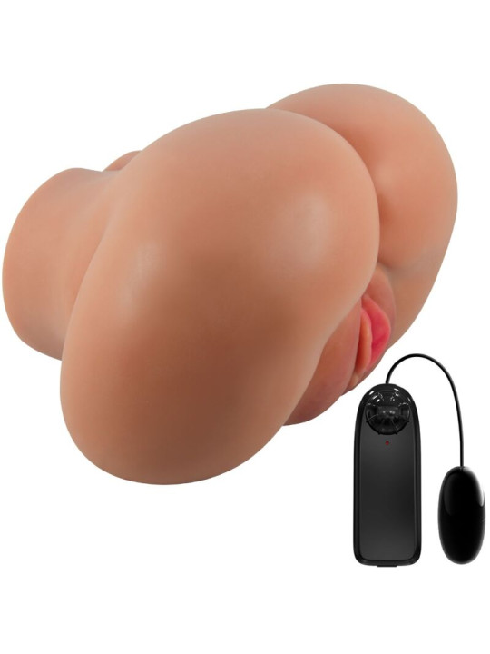 VIBRADOR ANAL Y VAGINAL REALISTA CRAZY BULL CON CONTROL REMOTO DE LA MARCA CRAZY BULL
