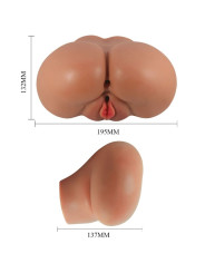 VIBRADOR ANAL Y VAGINAL REALISTA CRAZY BULL CON CONTROL REMOTO DE LA MARCA CRAZY BULL