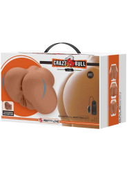 VIBRADOR ANAL Y VAGINAL REALISTA CRAZY BULL CON CONTROL REMOTO DE LA MARCA CRAZY BULL