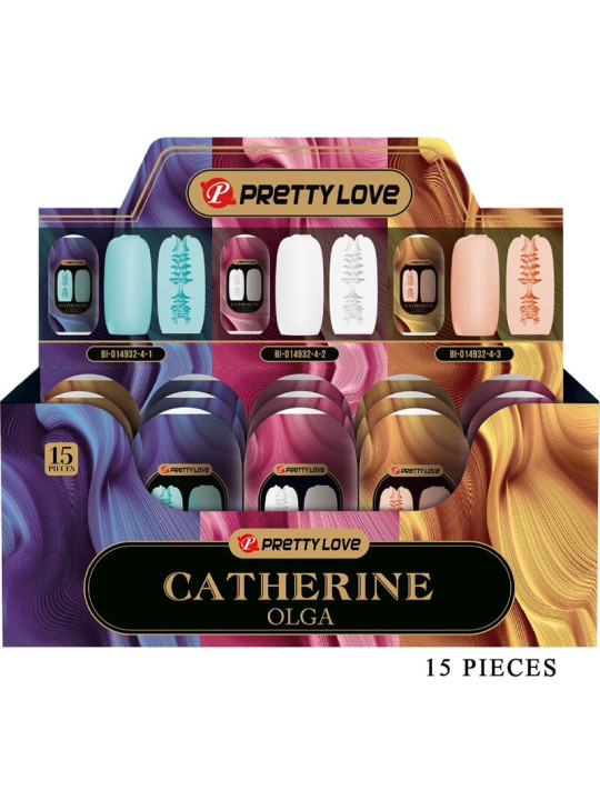 MASTURBADOR MASCULINO PRETTY LOVE OLGA PACK 15 TEXTURAS DE LA MARCA PRETTY LOVE