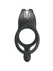 PRETTY LOVE - SETH DOBLE ANILLO VIBRADOR RABBIT 7 VIBRACIONES NEGRO DE LA MARCA PRETTY LOVE